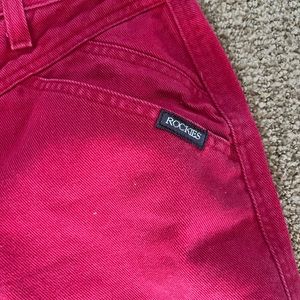 Vintage Red Rockies Jeans